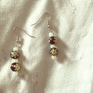 Floral handmade earrings